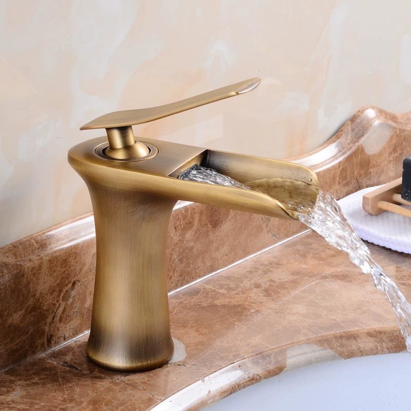 Modern bath shower mixer tap waterfall spout additional view