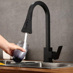 Modern kitchen sink mixer tap pull out spray additional view