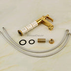 Gold Ceramic bath shower mixer tap detailed product view detail view