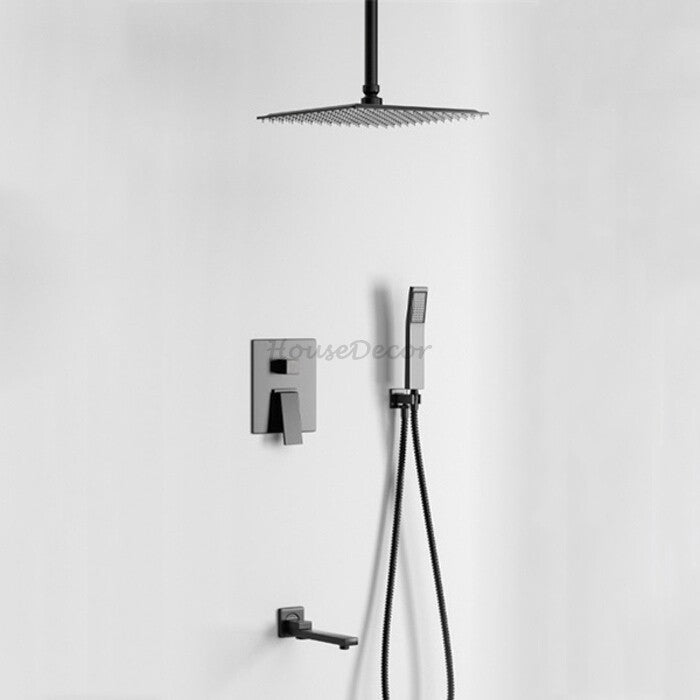 Modern bath shower mixer tap 3 hole installation additional view