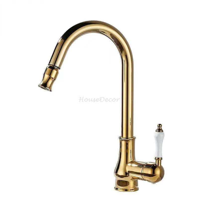 Modern kitchen sink mixer tap pull out spray additional view