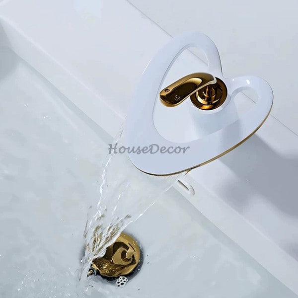 Modern bath shower mixer tap waterfall spout additional view