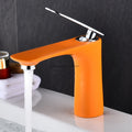 Brass bath shower mixer tap single lever control detail view