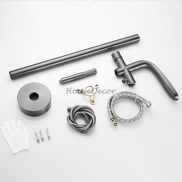 Modern bath shower mixer tap floor mounted design additional view
