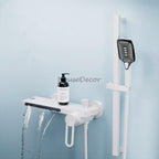 Modern bath shower mixer tap waterfall spout additional view