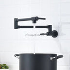 Modern kitchen sink mixer tap folding spout additional view