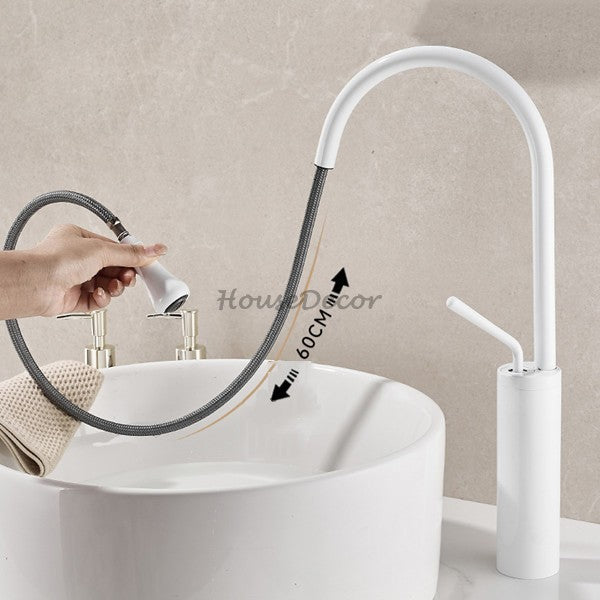 Brass bath shower mixer tap pull out spray additional view