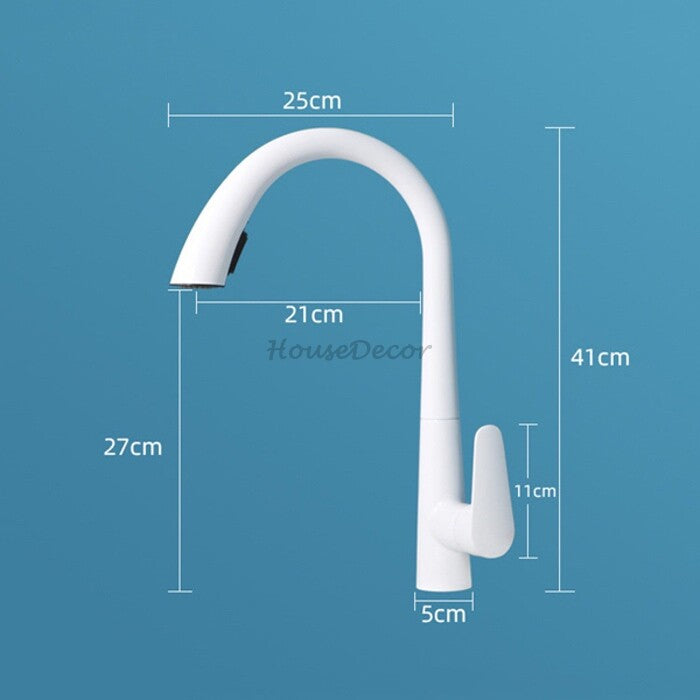 Modern kitchen sink mixer tap pull out spray additional view