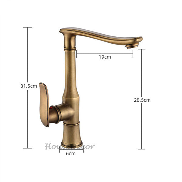 Modern kitchen sink mixer tap swivel spout additional view