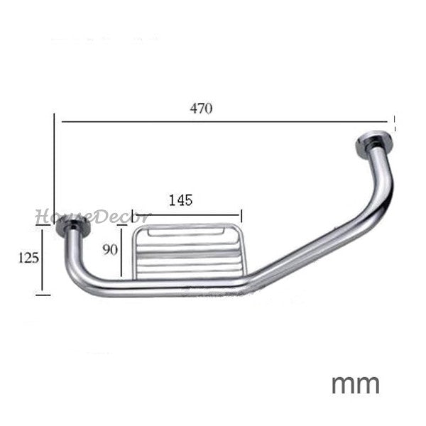 Modern bathroom grab bar safety grip additional view