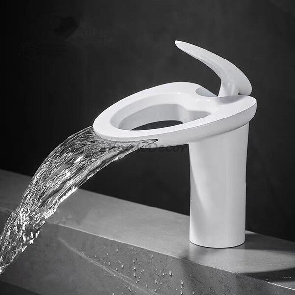 Modern bath shower mixer tap waterfall spout additional view