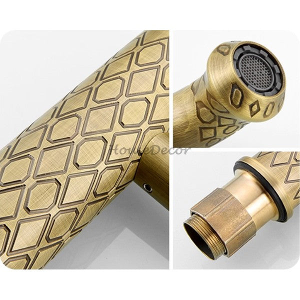 Bronze bath shower mixer tap swivel spout additional view