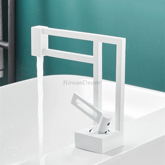 White bath shower mixer tap detailed product view additional view