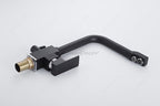 Black kitchen sink mixer tap swivel spout additional view
