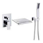 Modern bath shower mixer tap waterfall spout main view