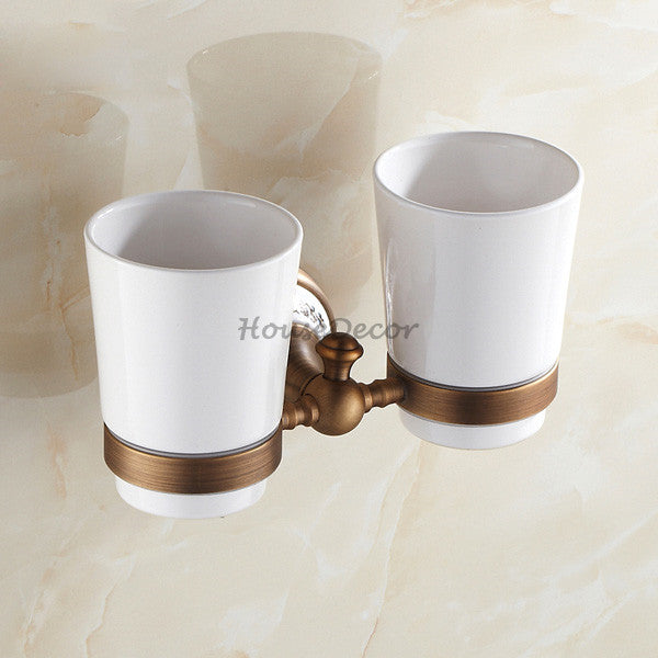 Modern Ceramic toothbrush holder wall mounted design detail view