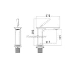 Chrome bath shower mixer tap single lever control additional view
