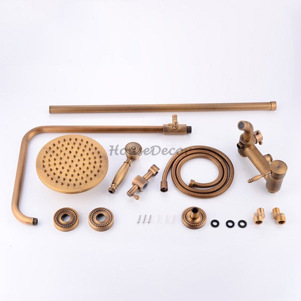 Antique Brass bath shower mixer tap detailed product view additional view