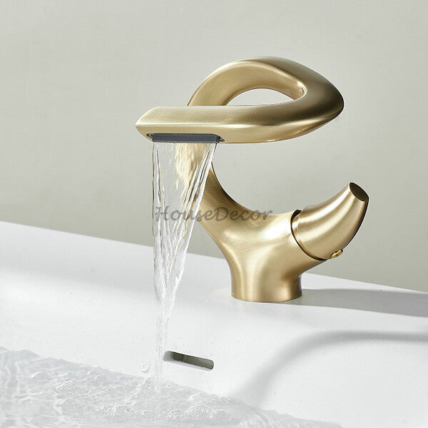 Modern bath shower mixer tap waterfall spout additional view