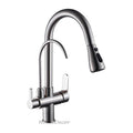 Modern kitchen sink mixer tap pull out spray main view