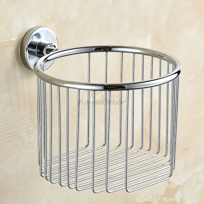 Chrome toilet paper holder detailed product view main view