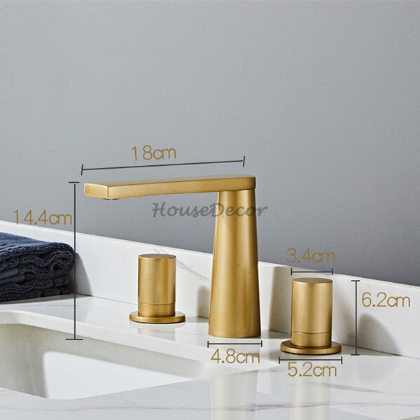 Modern bath shower mixer tap 3 hole installation additional view