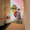 Modern Fabric doorway curtain room divider design main view