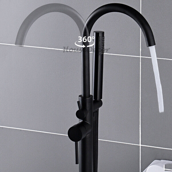 Modern bath shower mixer tap handheld shower set additional view