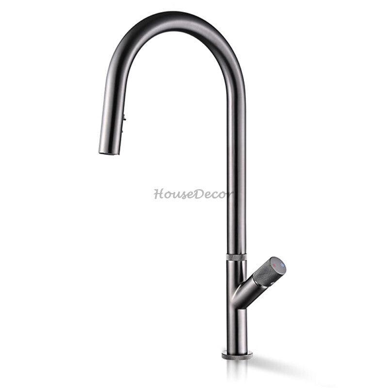 Modern kitchen sink mixer tap pull out spray additional view