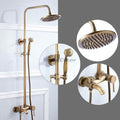 Modern Brass bath shower mixer tap wall mounted design detail view
