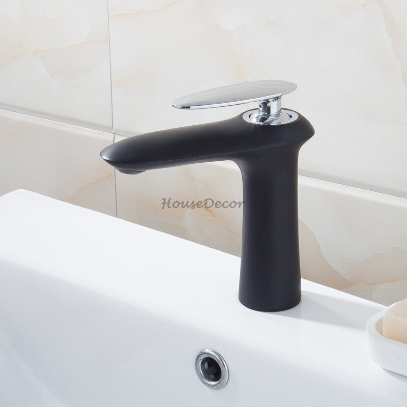Modern bath shower mixer tap deck mounted design detail view