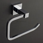 Chrome toilet paper holder wall mounted design detail view