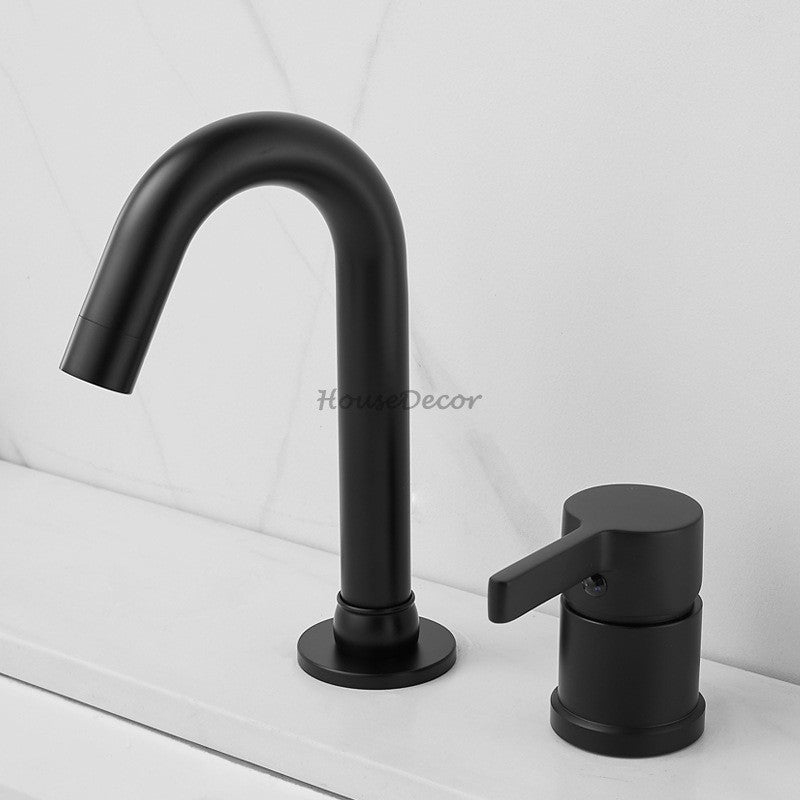 Modern bath shower mixer tap swivel spout detail view