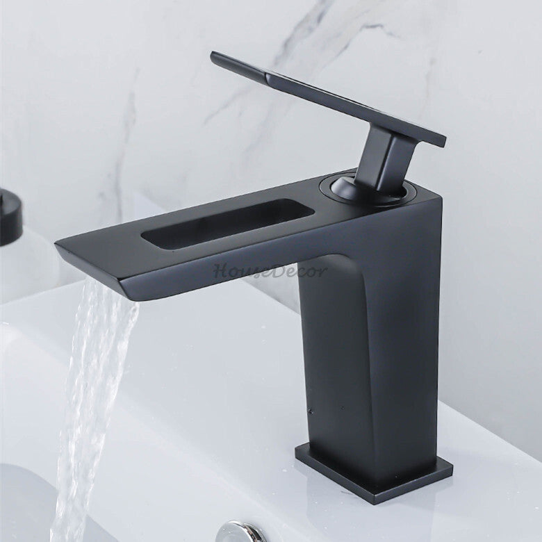 Modern bath shower mixer tap waterfall spout additional view