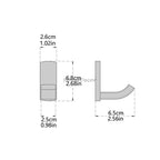 Gold toilet brush holder detailed product view additional view