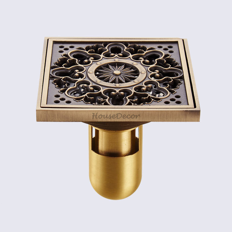 Bronze shower drain detailed product view additional view