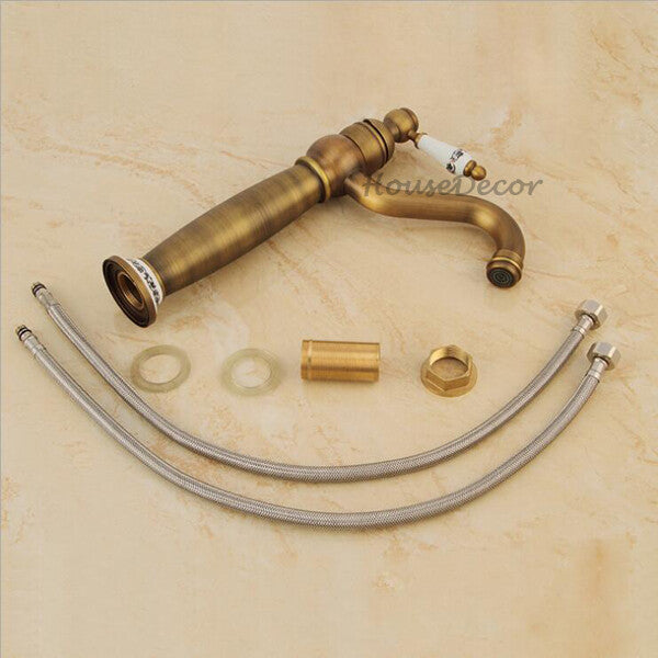 Brass bath shower mixer tap deck mounted design detail view