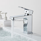 Chrome bath shower mixer tap deck mounted design main view