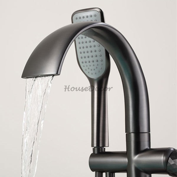 Modern bath shower mixer tap waterfall spout additional view