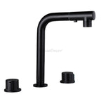 Modern bath shower mixer tap pull out spray main view