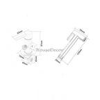 Modern bath shower mixer tap handheld shower set additional view