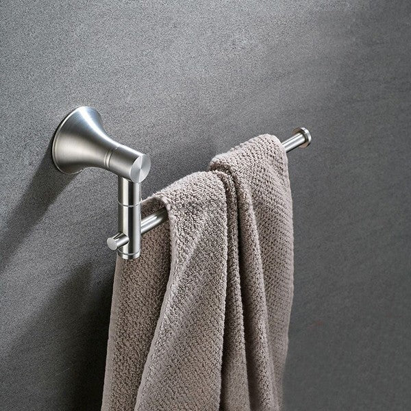 Modern Stainless Steel towel rack swivel spout detail view