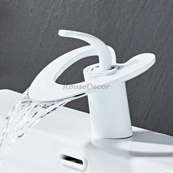 Modern bath shower mixer tap waterfall spout additional view