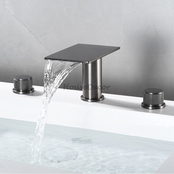 Modern bath shower mixer tap waterfall spout additional view