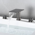 Modern bath shower mixer tap waterfall spout additional view