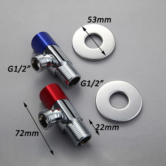 Blue bath shower mixer tap detailed product view detail view