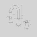 Modern bath shower mixer tap swivel spout additional view