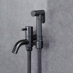Modern bath shower mixer tap wall mounted design detail view