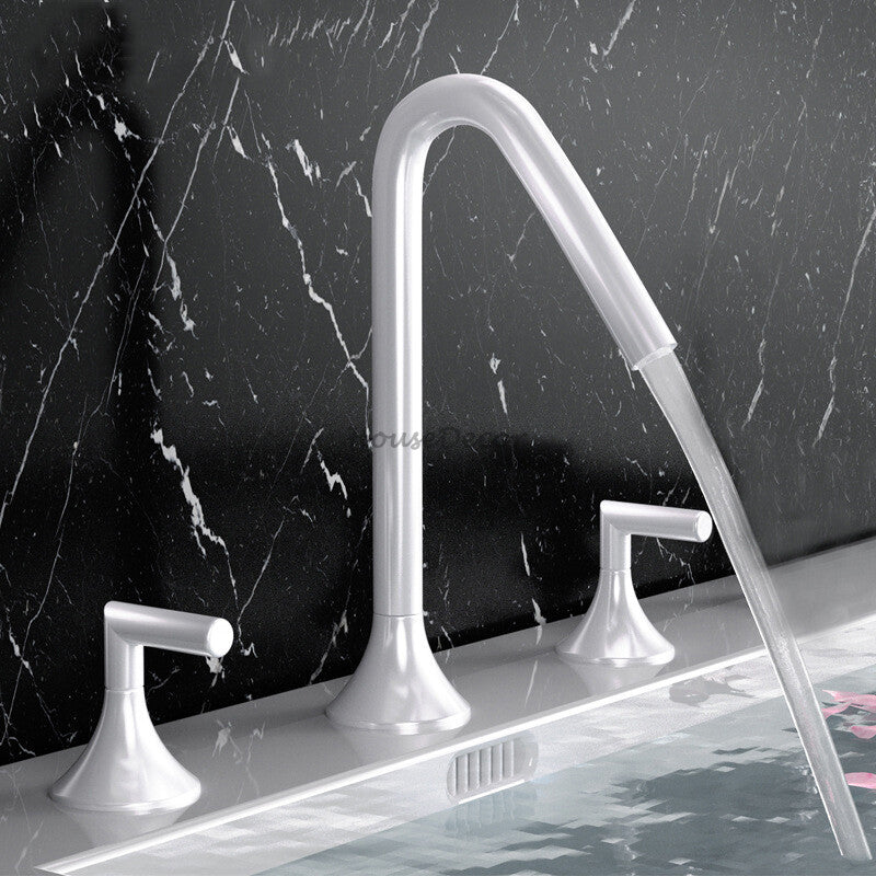 Modern bath shower mixer tap swivel spout additional view