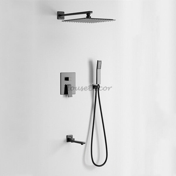 Modern bath shower mixer tap wall mounted design detail view